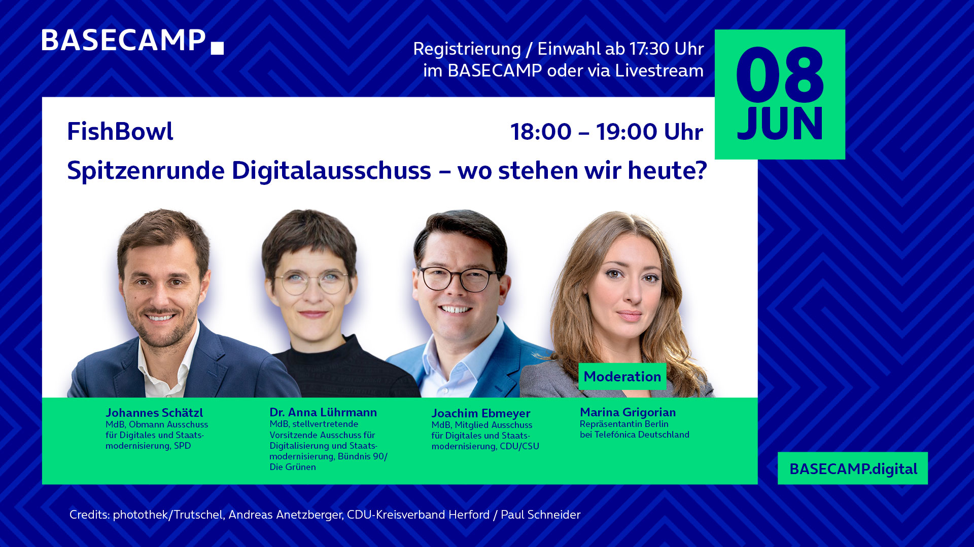 BASECAMP FishBowl: Spitzenrunde Digitalausschuss – wo stehen wir heute?
