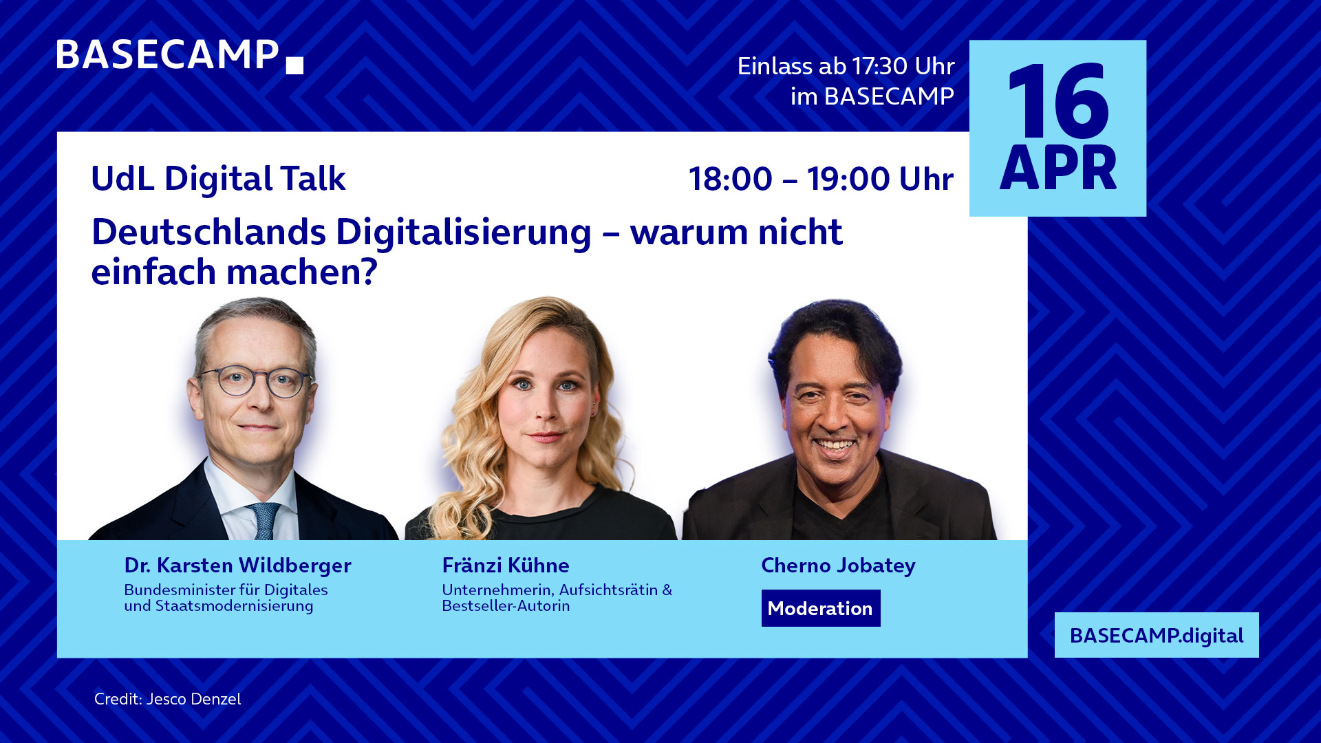 UdL Digital Talk mit Dr. Karsten Wildberger: Deutschlands Digitalisierung – warum nicht einfach machen?