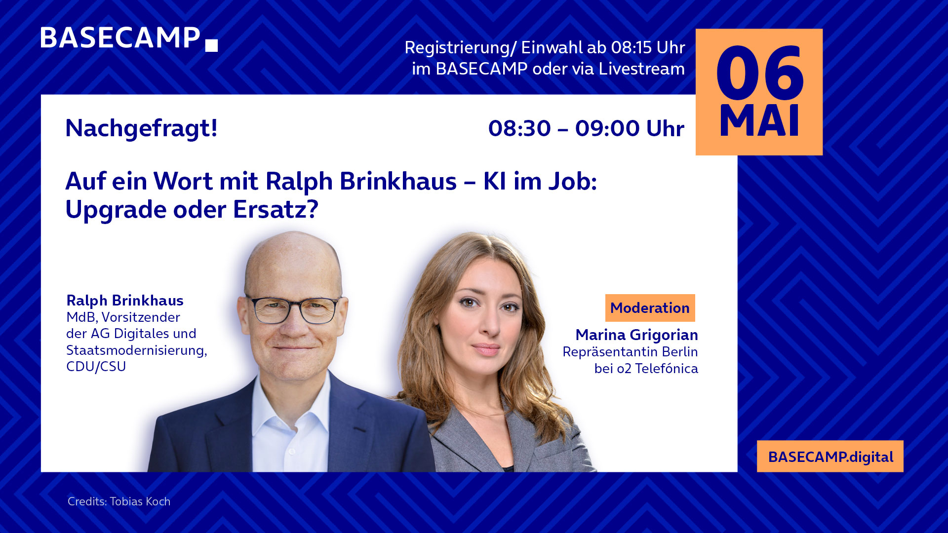 BASECAMP Nachgefragt! Auf ein Wort mit Ralph Brinkhaus: KI im Job – Upgrade oder Ersatz?