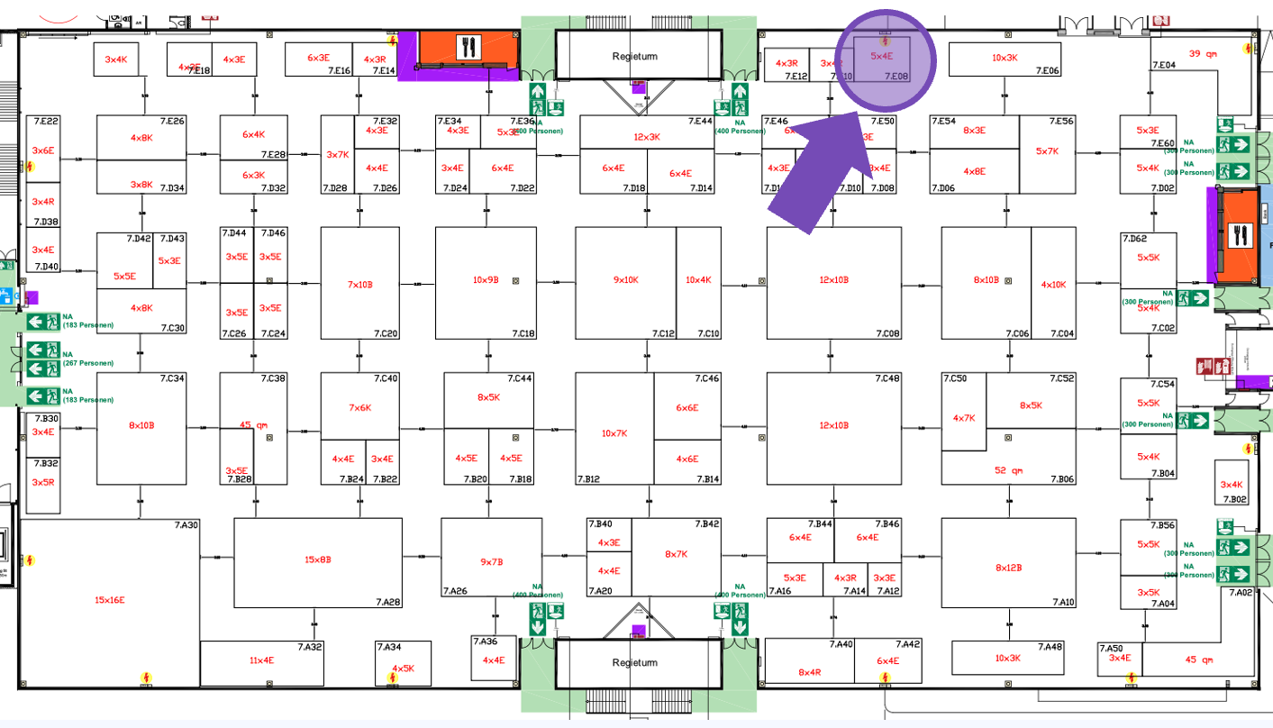Lageplan Messe Dortmund - BOE 2026 - Stand AirLST